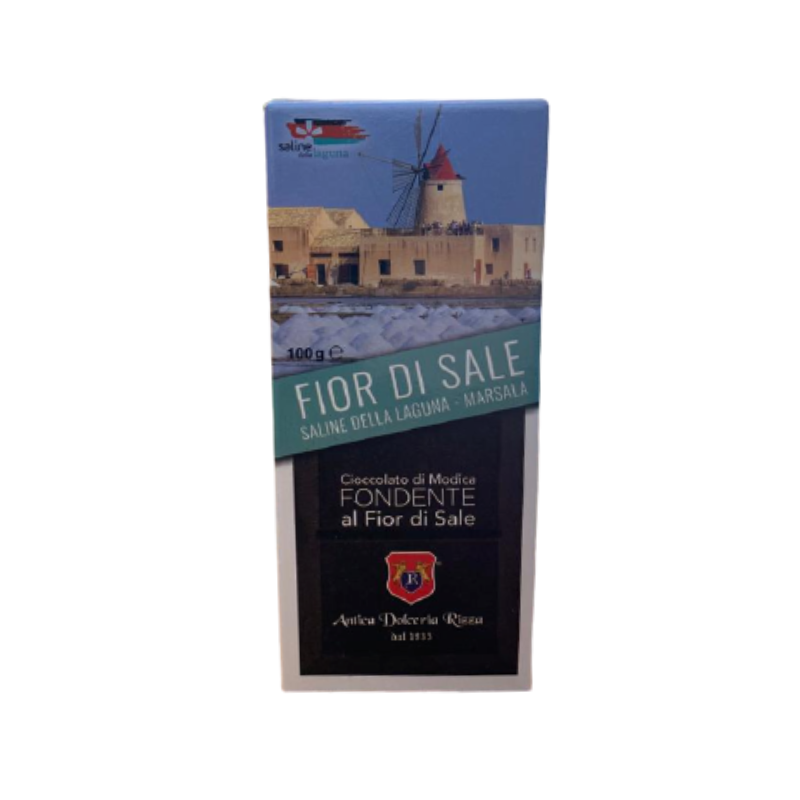 CIOCCOLATO DI MODICA - FONDENTE AL FIOR DI SALE