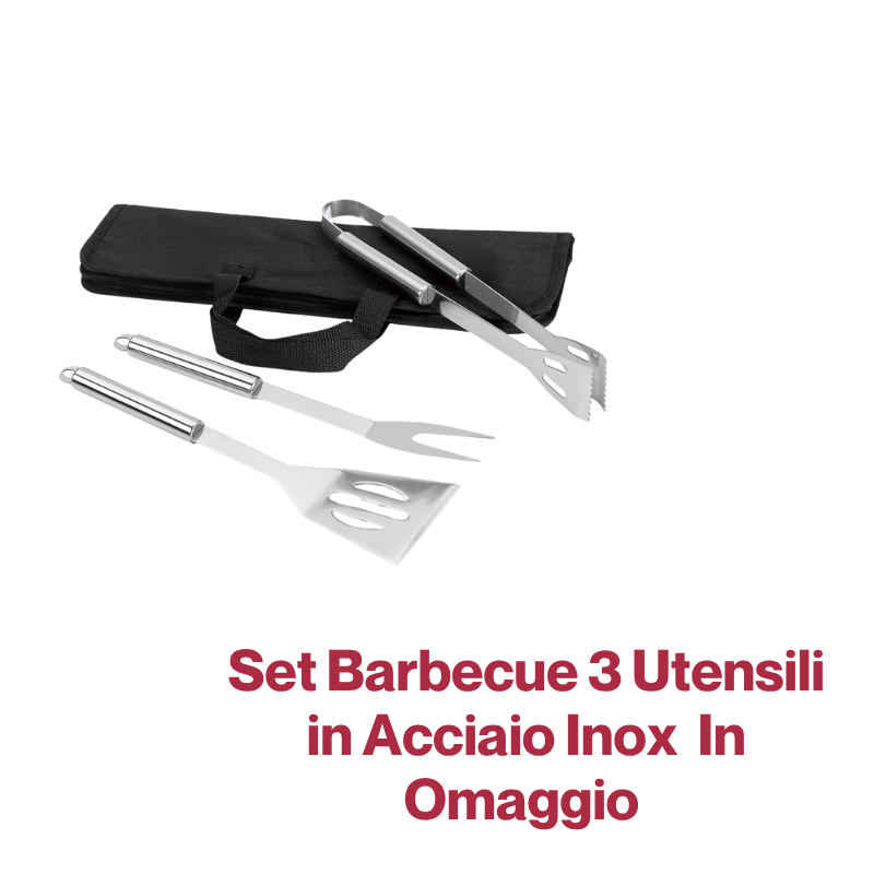 SET BARBECUE ACCIAIO INOX