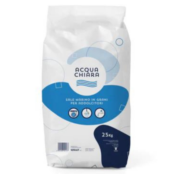 ACQUA CHIARA - SALE MARINO IN GRANI ADDOLCITORI 25KG