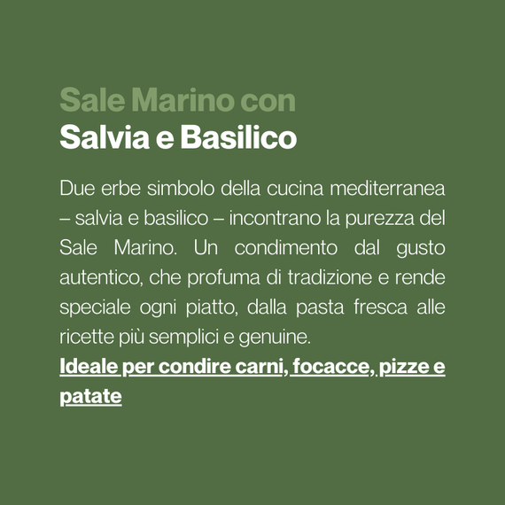 SALE CON SALVIA E BASILICO